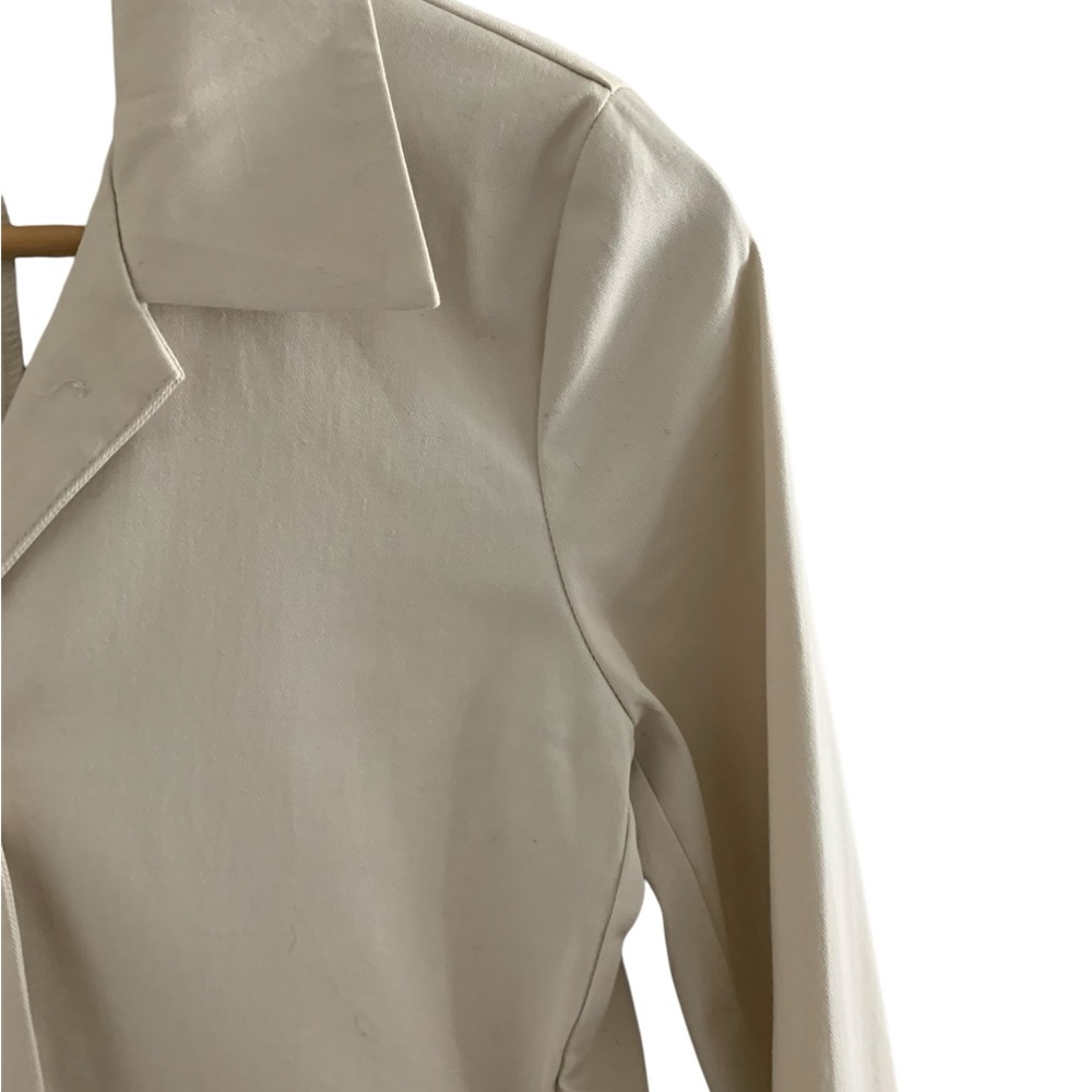 Khaki Stretch Trench Coat - Picture 3 of 8